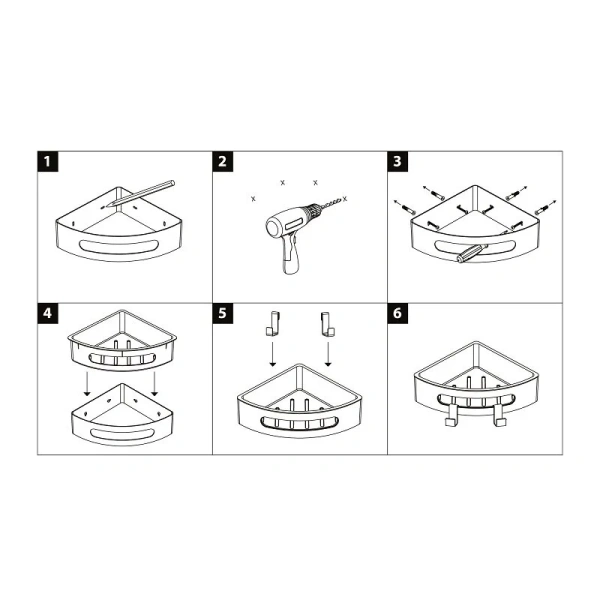 Полочка для ванной Lemark Shelf Line графит - фото 4