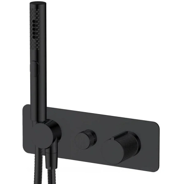 Смеситель Allen Brau Liberty 5.33009-31 для ванны и душа, с душевым гарнитуром, цвет черный матовый - фото 1