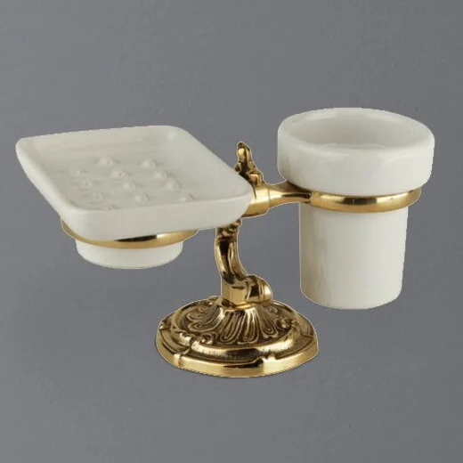 Стакан и мыльница для ванной Art&Max Barocco AM-1789 - фото 2