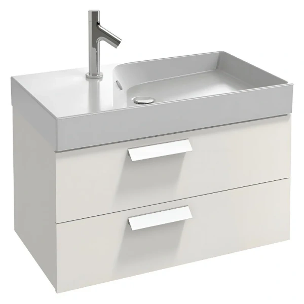 Тумба под раковину подвесная Jacob Delafon Rythmik 80 см белая глянцевая