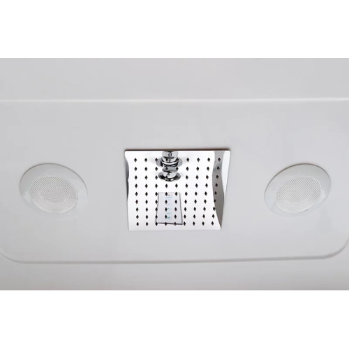 Душевая кабина Deto EM 160x85 см с led освещением, хромированный профиль - фото 8