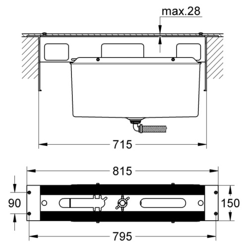Смеситель для ванны Grohe Allure Brilliant 19787 - фото 4