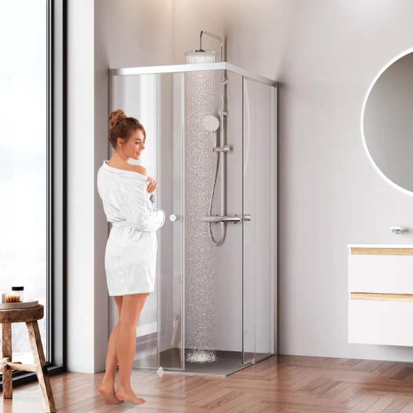 Душевой уголок Am.Pm X-Joy 100x80 см профиль хром матовый, 100х80 - фото 5