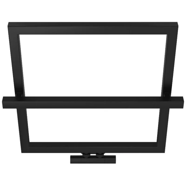 Полотенцесушитель водяной Сунержа Штиль EU50+ 53х53 см черный матовый - фото 4