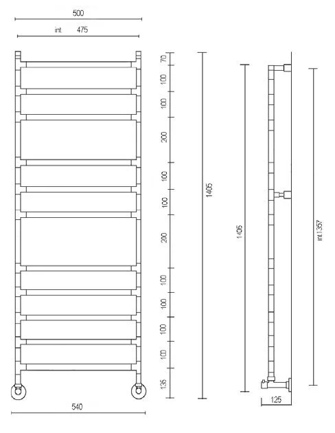 Полотенцесушитель водяной цвет:хром Margaroli 484-11M, 11 секций, хром - фото 3