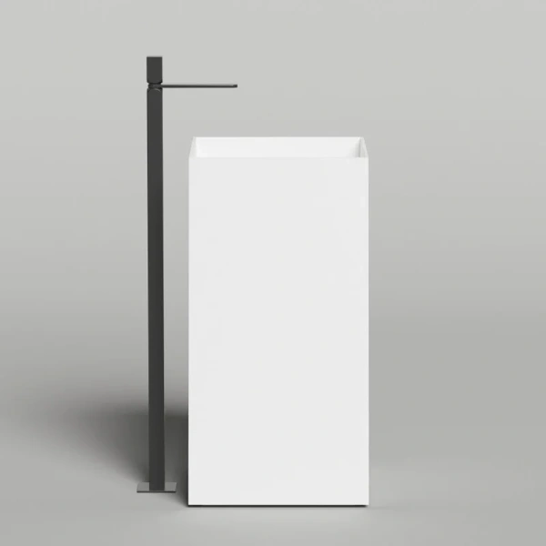 Раковина напольная Salini Armonia Square 01 белая глянцевая - фото 2