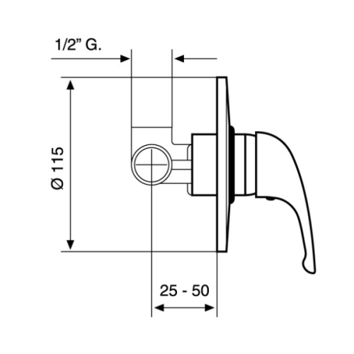Смеситель для душа Emmevi Giglio 8009 - фото 2