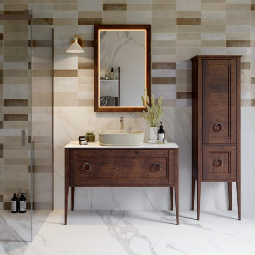 Тумба под раковину напольная Kerama Marazzi Plaza Classic 120 см орех матовый - фото 2