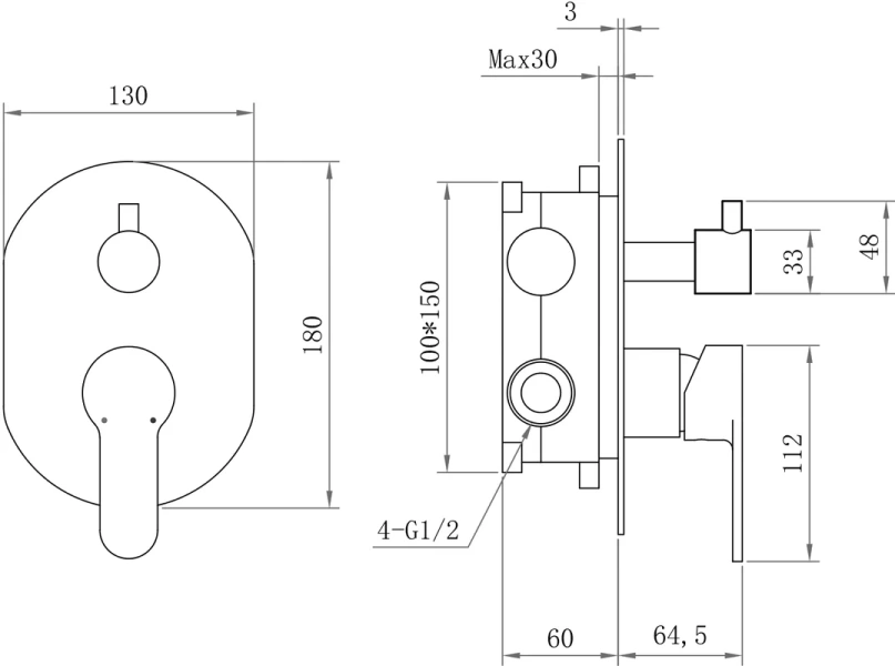 Душевой комплект BERGES Nardis хром сильвер, хром index_1 - фото 8