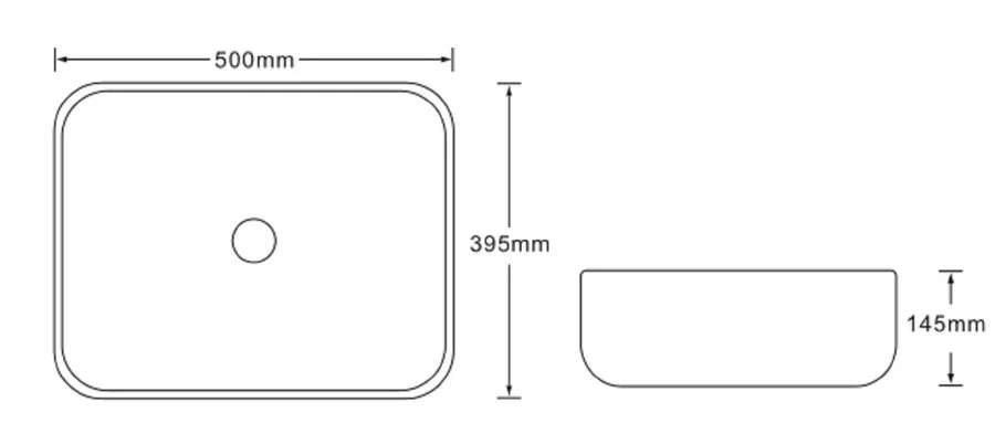Раковина SantiLine 50 см коричневый мрамор - фото 2