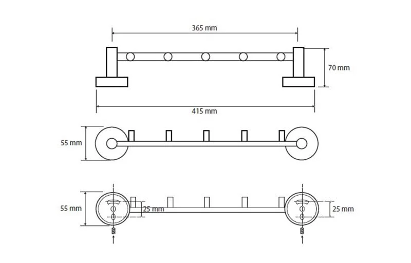 Крючок для ванной Bemeta Omega хром - фото 2