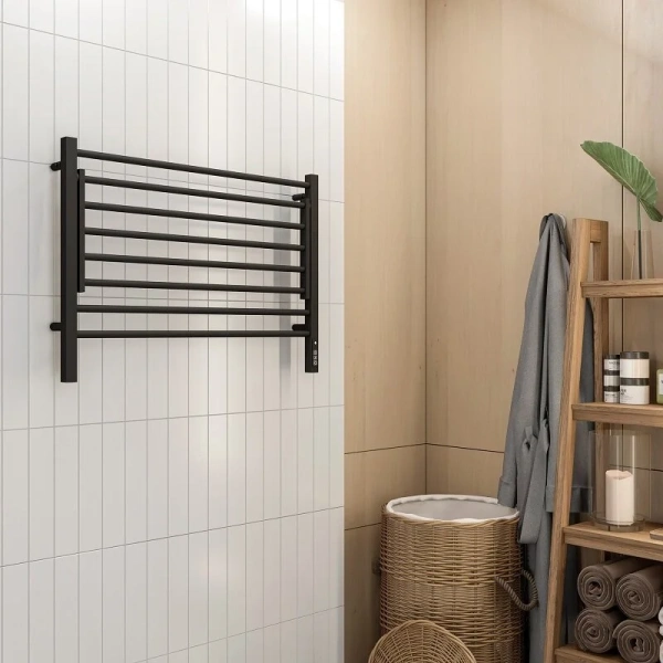 Полотенцесушитель электрический Terminus Горизонт П8 800х600 черный муар - фото 4