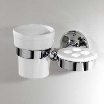 Держатель для зубных щёток и керамический стакан для ванной Devon&Devon Cavendish WM06 - фото 1