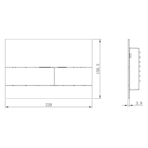Клавиша смыва Boheme брашированная медь - фото 2