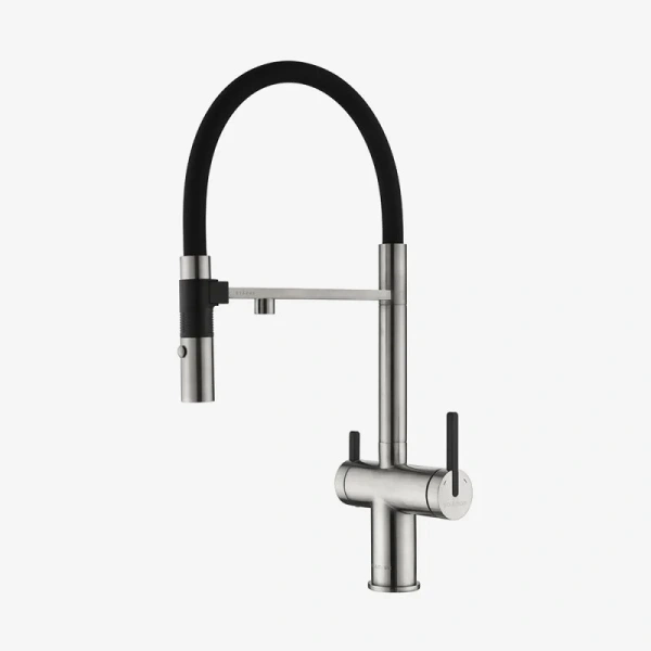 Смеситель для питьевой воды Paulmark Gravity нержавеющая сталь - фото 3