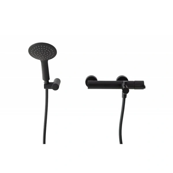 Смеситель для ванны Cezares Leaf черный матовый, настенные - фото 6