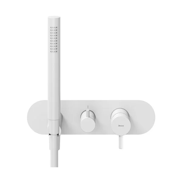 Смеситель для душа Ravak Espirit белый матовый, из латуни, округлая форма, с душевой лейкой - фото 5