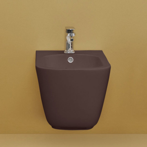 Биде подвесное Kerasan Tribeca borgogna matt - фото 2