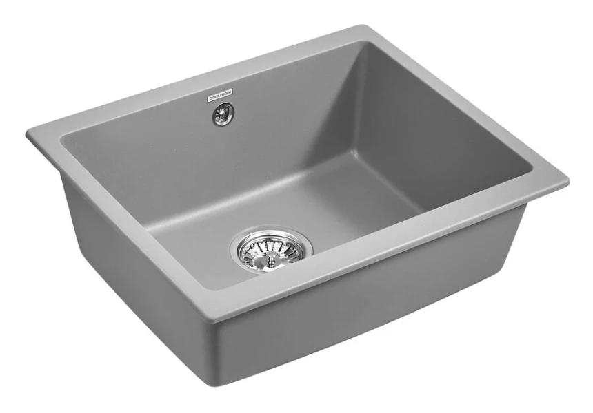 Мойка для кухни Paulmark Gera 55 см серый металлик, кварц - фото 3