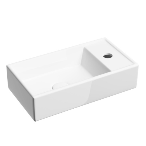 Раковина Ceramica Nova Element 40 см чаша слева белаый глянец - фото 1