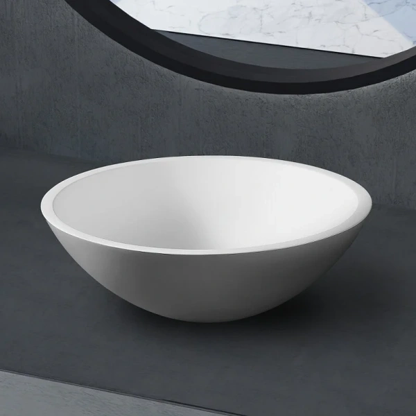 Раковина Abber Stein 40 см белая матовая - фото 3