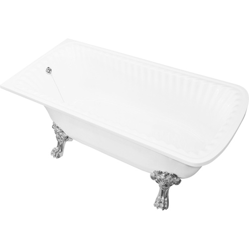 Ванна из искусственного камня Migliore Olivia Angolare 174х80 см фурнитура хром - фото 1