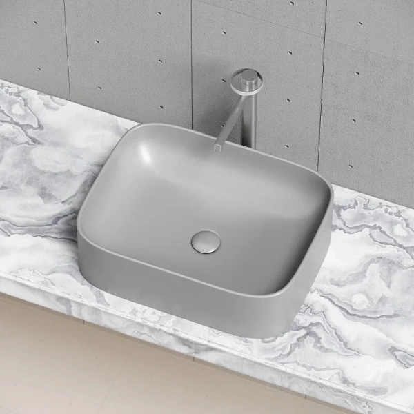 Раковина Ceramica Nova Element 50 см антрацит, из санфарфора - фото 7