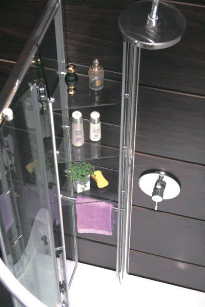 Душевой уголок Grossman Classic 120x80 см правый, стеклянные, угловые, c поддоном - фото 6