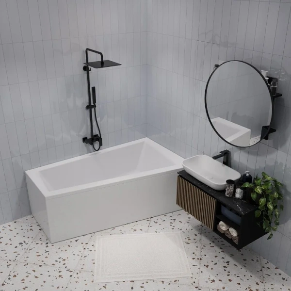 Ванна акриловая 1Marka Thomas 01том1710л / 01том1710п, 170 x 100 см, левая/правая, белый, в наличии - фото 9