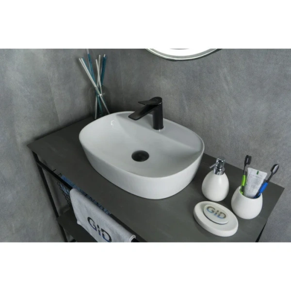 Раковина GID Lago N9045 50 см белая - фото 3