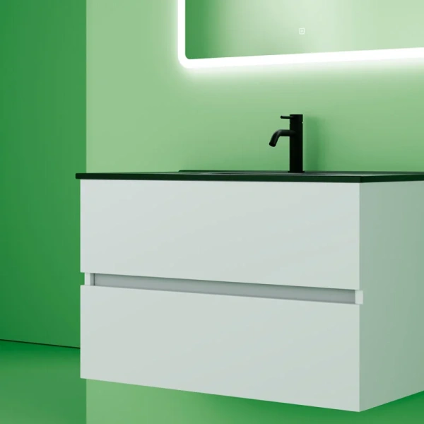 Тумба с раковиной подвесная Sancos Urban UR80W 80 см с ящиками index_1 - фото 10