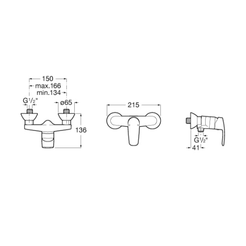 Смеситель для душа Roca Monodin-N хром - фото 3