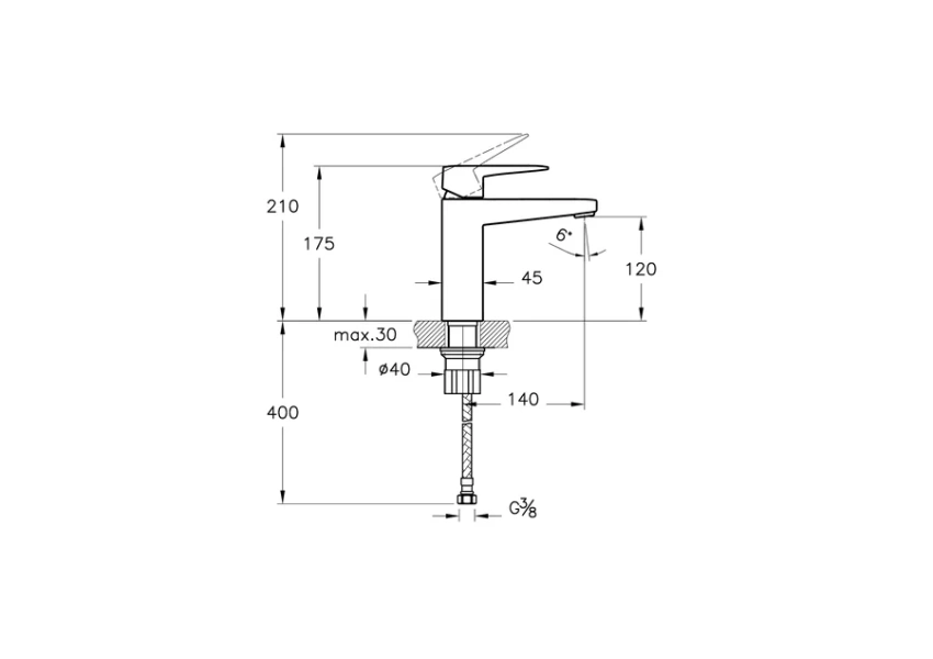 Смеситель для раковины VitrA Root A42731 латунь - фото 2