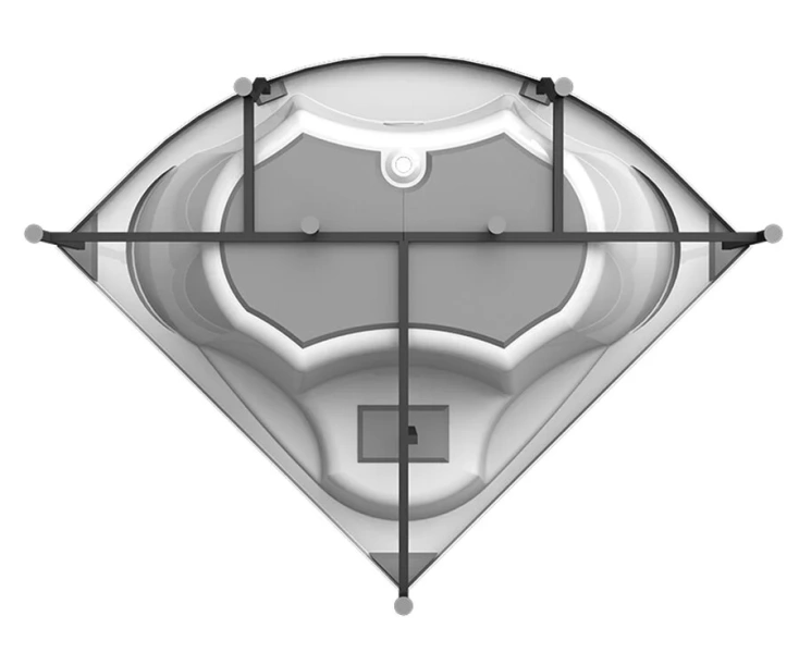 Акриловая ванна Радомир Сандра 2-78-0-0-1-221, 149 x 149 см, фронтальный экран, каркас в комплекте, белая, белые - фото 7