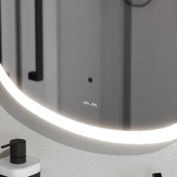 Зеркало с подсветкой Am.Pm Func 60 см с ИК-сенсором, круглой формы - фото 6