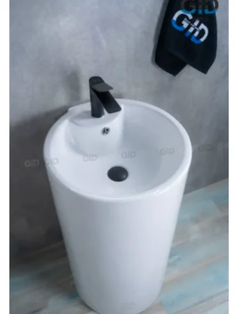 Раковина напольная GID Autonomo Nb135 46 см белая - фото 2