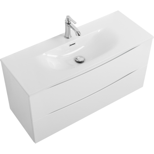 Тумба под раковину подвесная BelBagno Marino-Cer-Mini 100 см Bianco Opaco, подвесная, пристенная - фото 4
