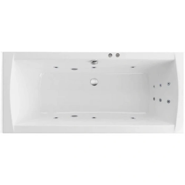 Ванна гидромассажная Excellent Aquaria Lux Line 180 x 80 см, белый/хром, WAEX.AQU18.LINE.CR - фото 1
