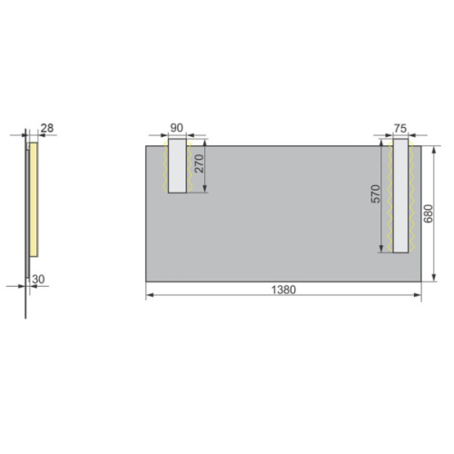 Светильник Velvex Pulsus прямоугольный - фото 2