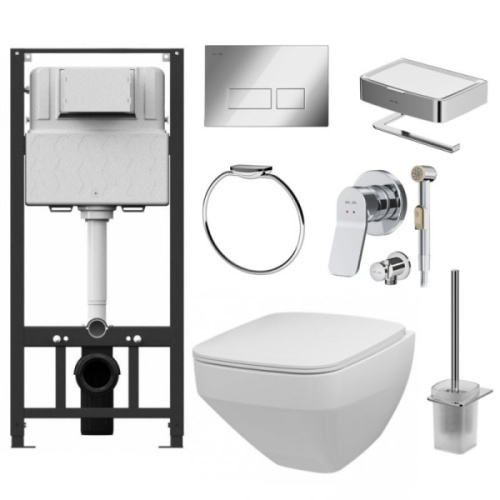 Унитаз с инсталляцией Am.Pm Inspire 2.0 с гигиеническим душем - фото 1