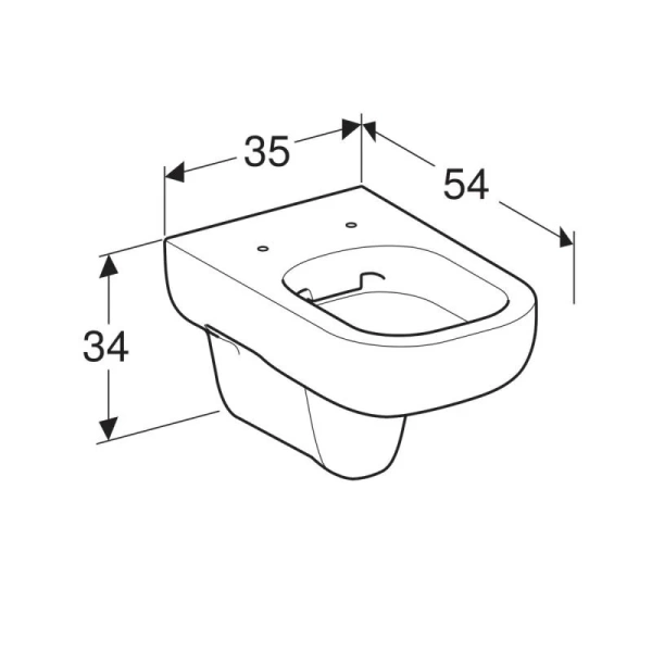 Унитаз подвесной Geberit Smyle 500.210.01.1 безободковый - фото 4