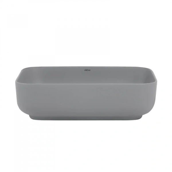 Раковина Abber Rechteck 50 см серая матовая, накладные (на столешницу), пристенные - фото 3