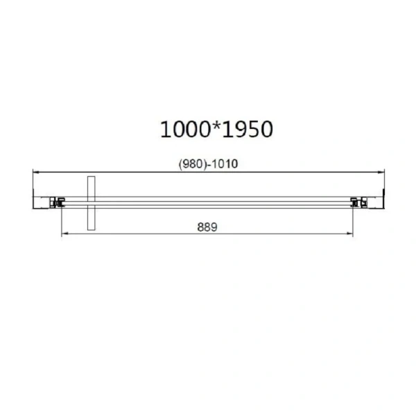 Душевой уголок Vincea Slim 100x90 см хром стекло прозрачное - фото 3
