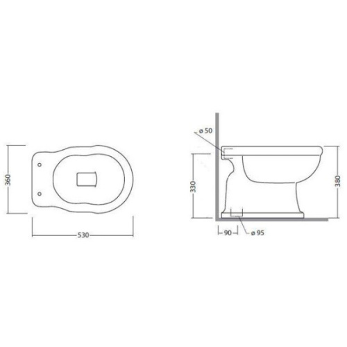 Унитаз Tiffany World Bristol TWBR01, TWBR02 - фото 4