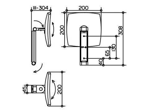 Зеркало Keuco iLook_move 20 см хром, нет в наличии - фото 2