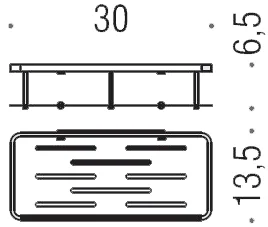 Полочка для ванной Colombo Angolari металлическая, металлические - фото 4
