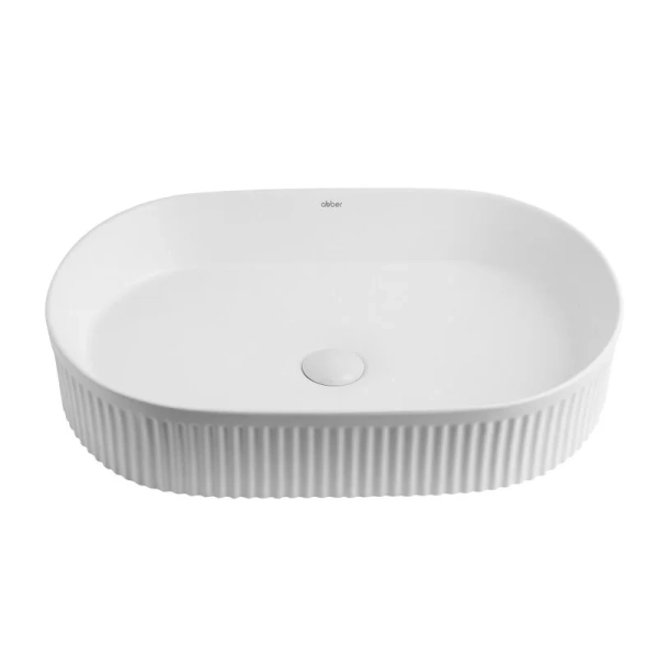 Раковина Abber Bequem 60 см белая матовая, накладные (на столешницу), пристенные - фото 3