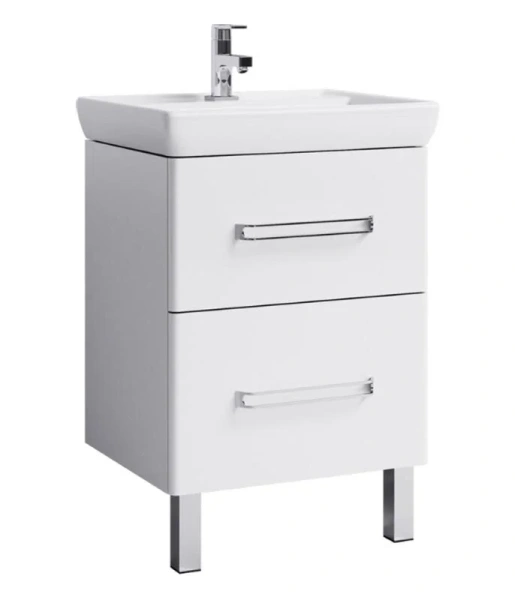 Тумба под раковину напольная Aqwella Нео 60 см белая - фото 1