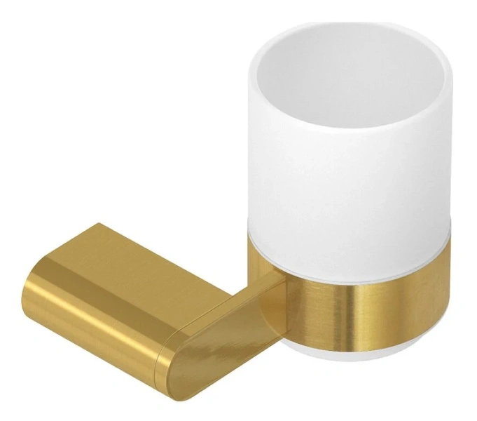 Стакан для ванной Cezares Stylus брашированное золото - фото 1