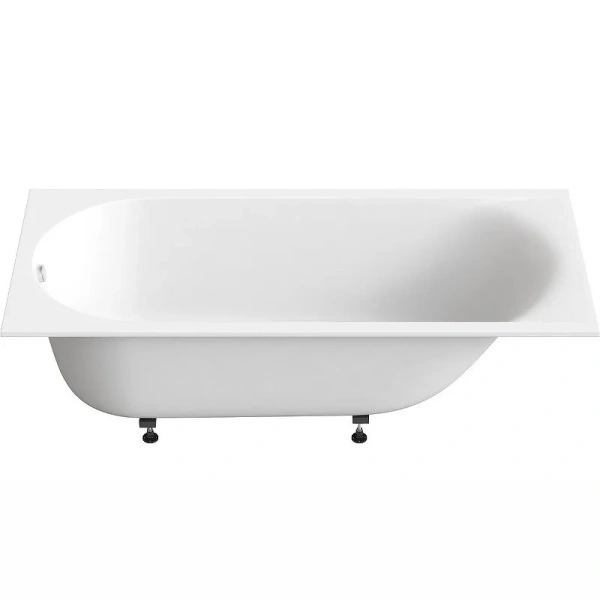 Ванна из литьевого мрамора BAS Афина 170х70 ВА00026 с ножками, цвет белый - фото 4